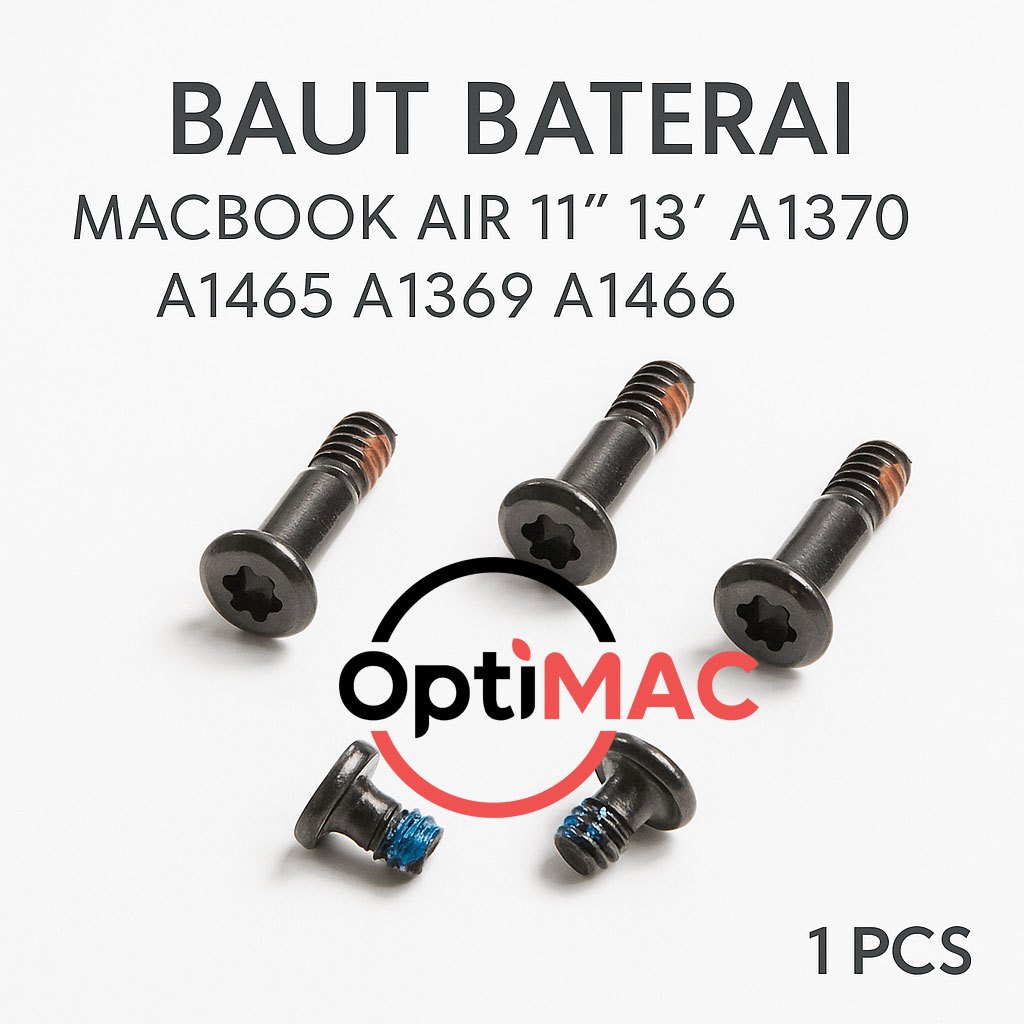 1pcs Baut Baterai Macbook Air 11 13 A1370 A1465 A1369 A1466 2010 - 2017