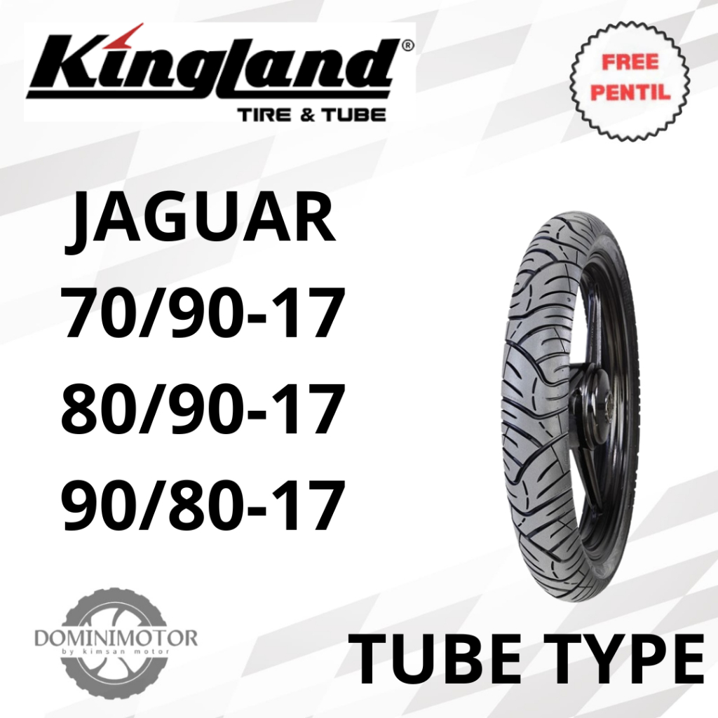 Ban Ring 17 Ban KINGLAND JAGUAR 70/90-17 80/90-17 90/90-17 Tubetype (pakai ban dalam) Ban Motor Ring