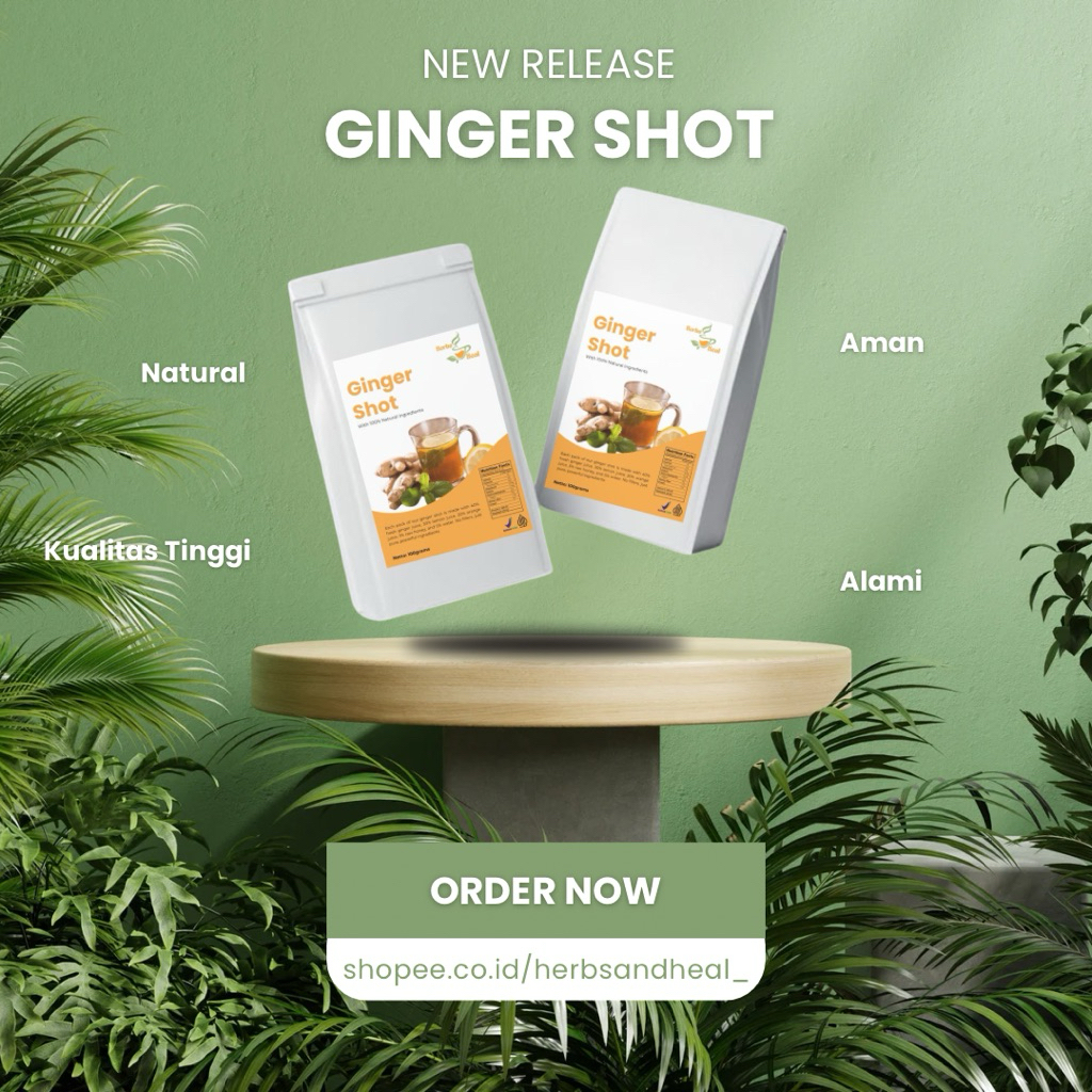 

Herbs and Heal - Ginger Shot (100% Alami)