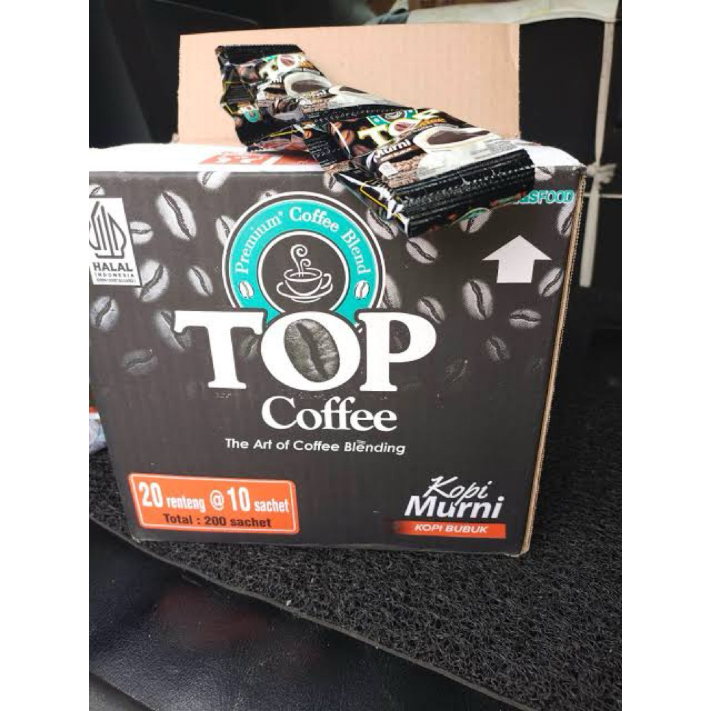 

Top coffee murni mini 1 renteng 10 sachet 7gram