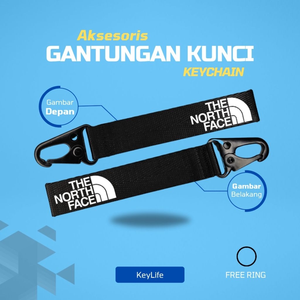 "TheNorthFace" Gantungan kunci The North Face Tnf /Keychain The North Face / Gantungan kunci