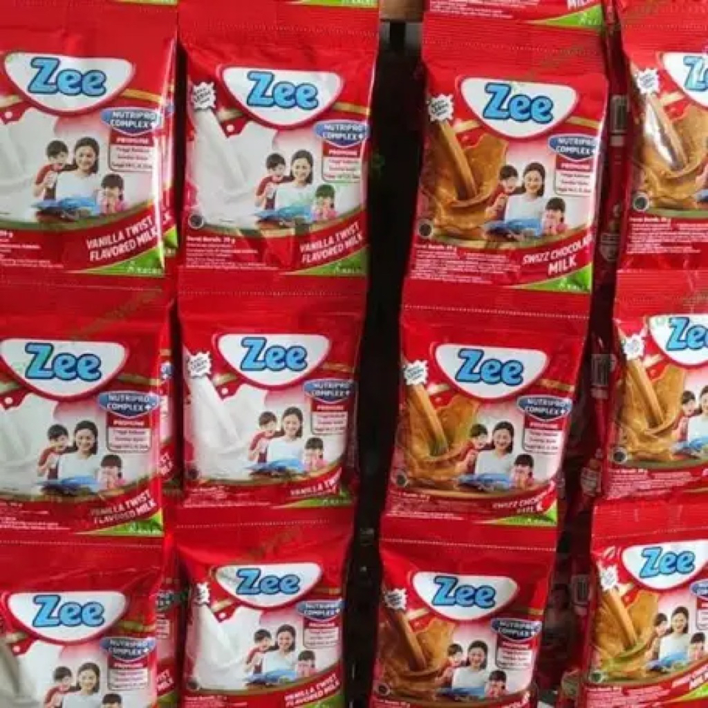 

(PROMO) Susu Zee Renteng Swizz Chocolate milk/ Vanilla twist milk 38gr isi 10 sachet