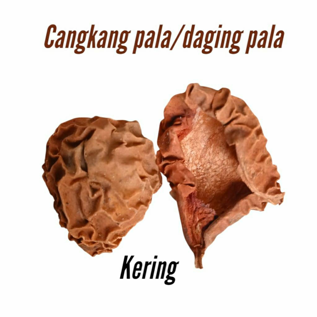 

Daging pala kering // cangkang pala kering kemasan 200gram