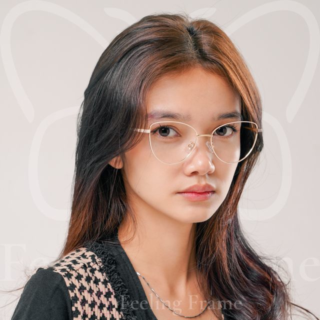 FRAME KACAMATA BESI CAT EYE QIARA SERIES
