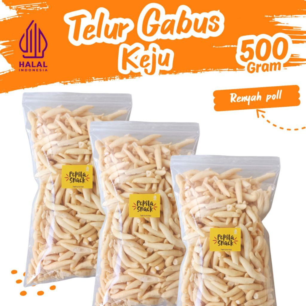 

Telur Gabus Keju Stick Cendol Super Renyah Murah Premium 500gram