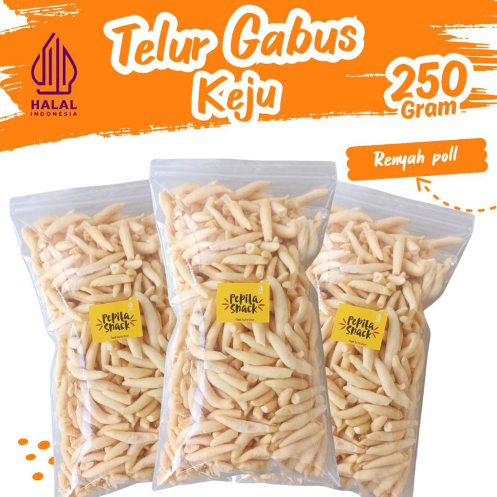

Telur Gabus Keju Cendol Stick Super Premium 250gram