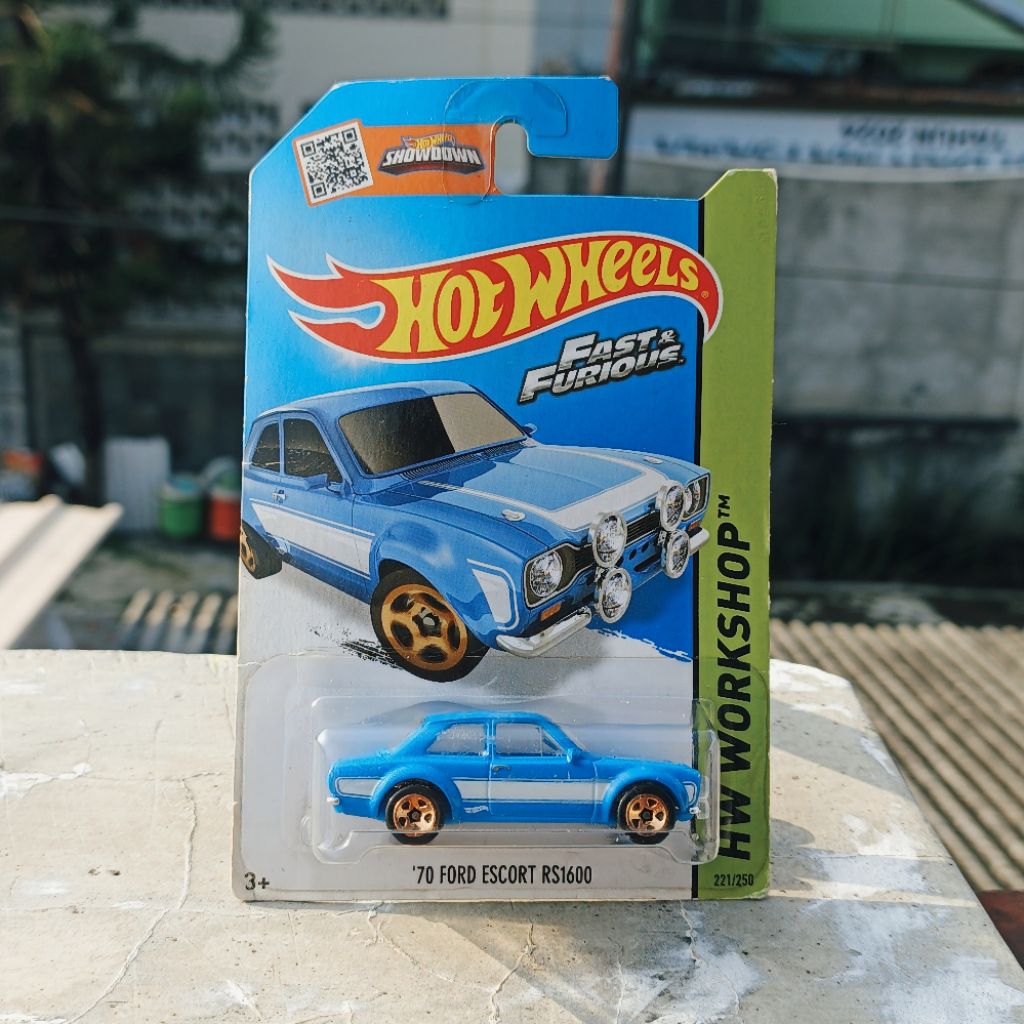 Hotwheels Fast And Furious 70 Ford Escort RS1600 Biru