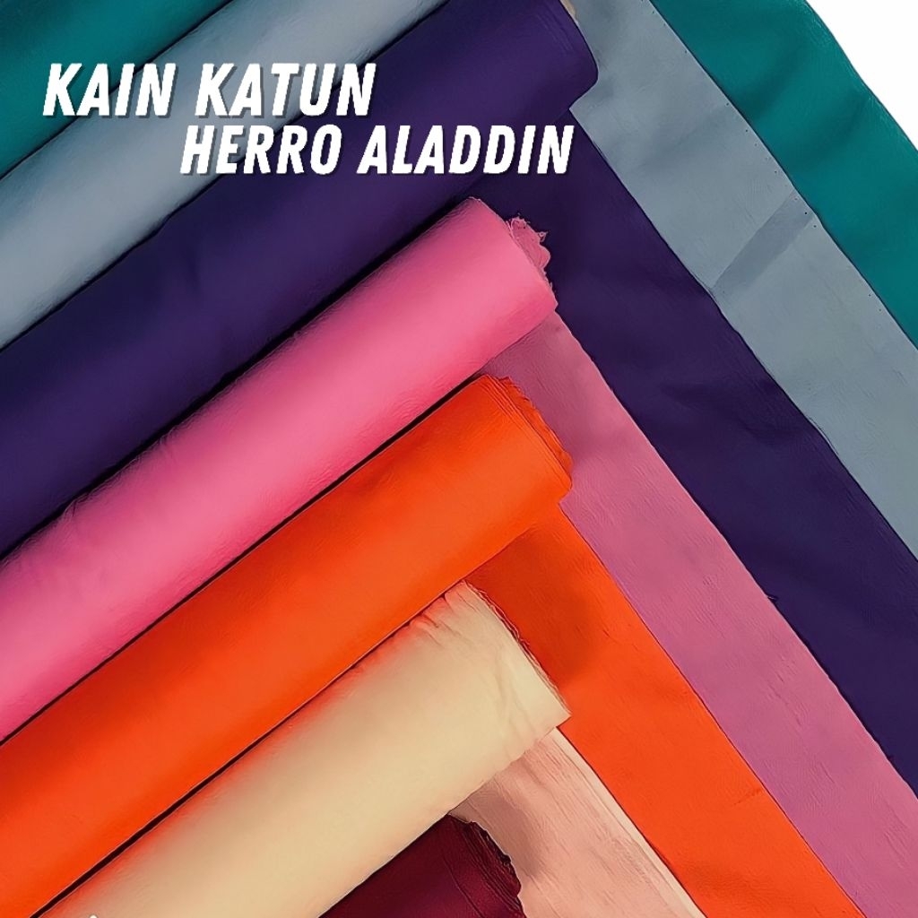 Kain Alladin Herro Hero Arrow | Bahan Katun Tipis Halus Untuk Furing Jilbab Kerudung Lebar 115cm