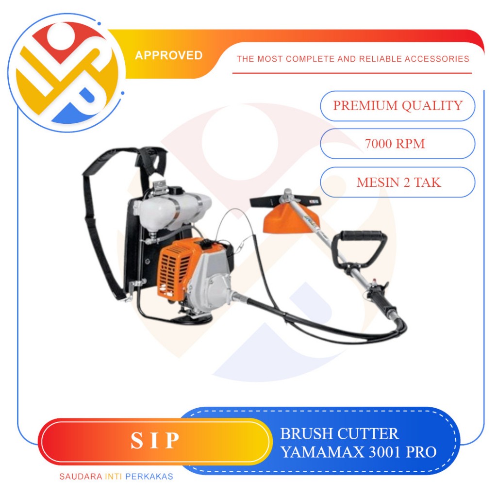 Mesin Potong Rumput Gendong Brush Cutter YAMAMAX 3001 PRO 2 Tak
