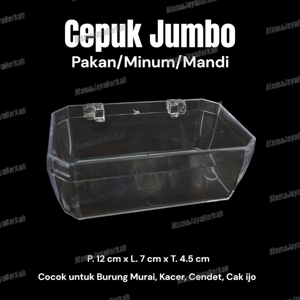 CEPUK JUMBO PAKAN MINUM DAN MANDI BURUNG MERK ELITE SONG