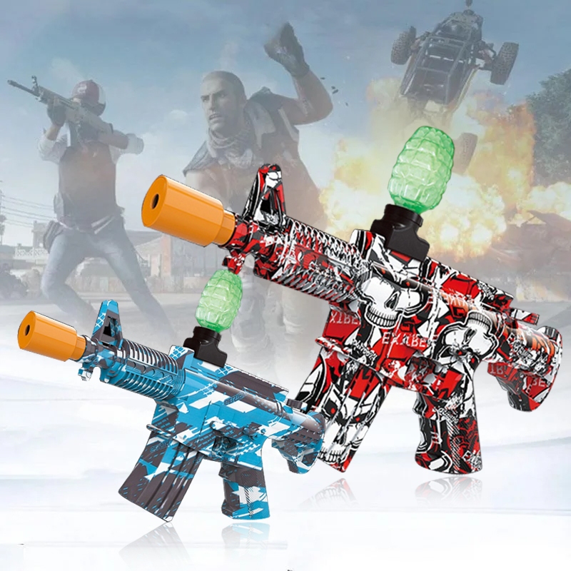 Water Marbles Gun Electric M416 Water Gel Mainan Tembak Anak Laki Laki Pistolmainan Anak Senjata
