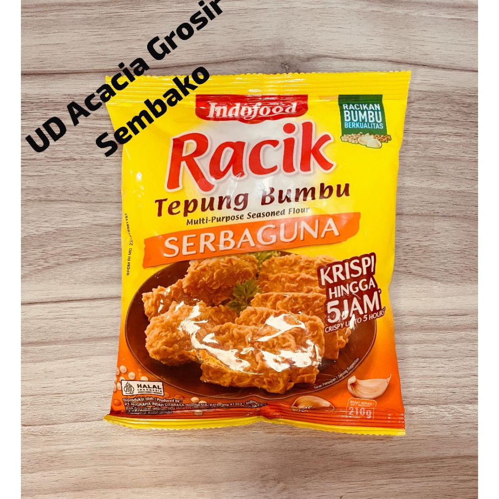 

RACIK TEPUNG BUMBU SERBAGUNA "INDOFOOD" 210Gram