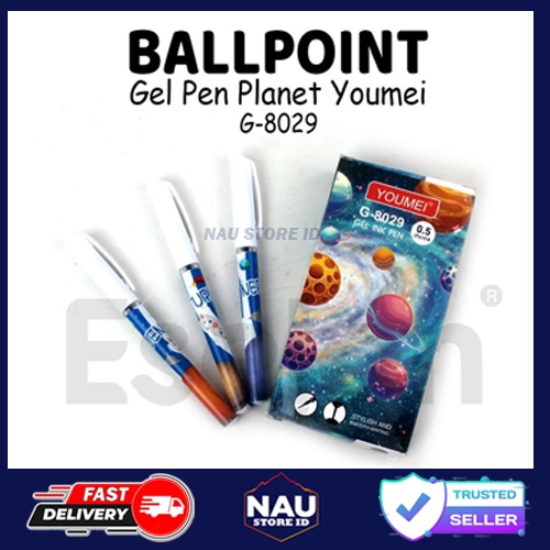 

Pulpen Gel Youmei G-8029 – 12pcs Tinta Hitam 0.5mm | Pulpen Gel Kantor & Sekolah /12pcs Pulpen Gel PLANET YOUMEI G-8029 / 1 pak Pulpen Gel Youmei - NAU STORE ID