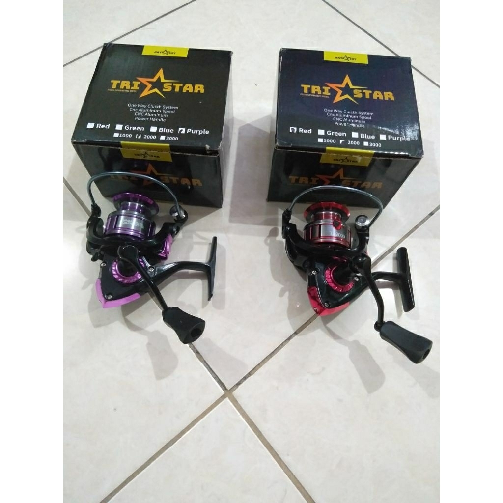 REEL PANCING TRISTAR / KEREK TRI STAR HULK 1000 2000 3000 4000 POWER HANDLE ONE WAY