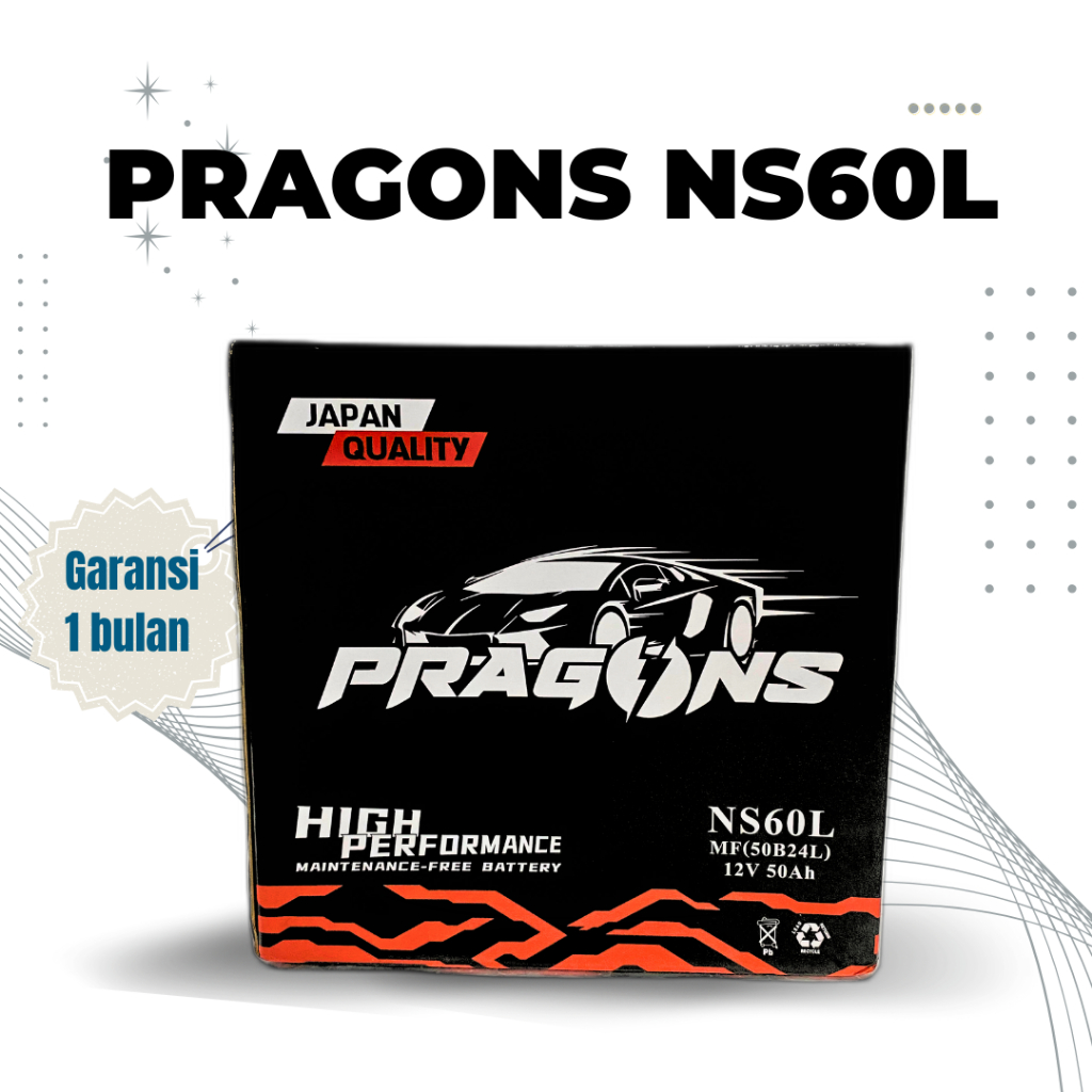 Aki Mobil Grand Livina 1.5 PRAGONS NS60L 50B24L Aki Kering