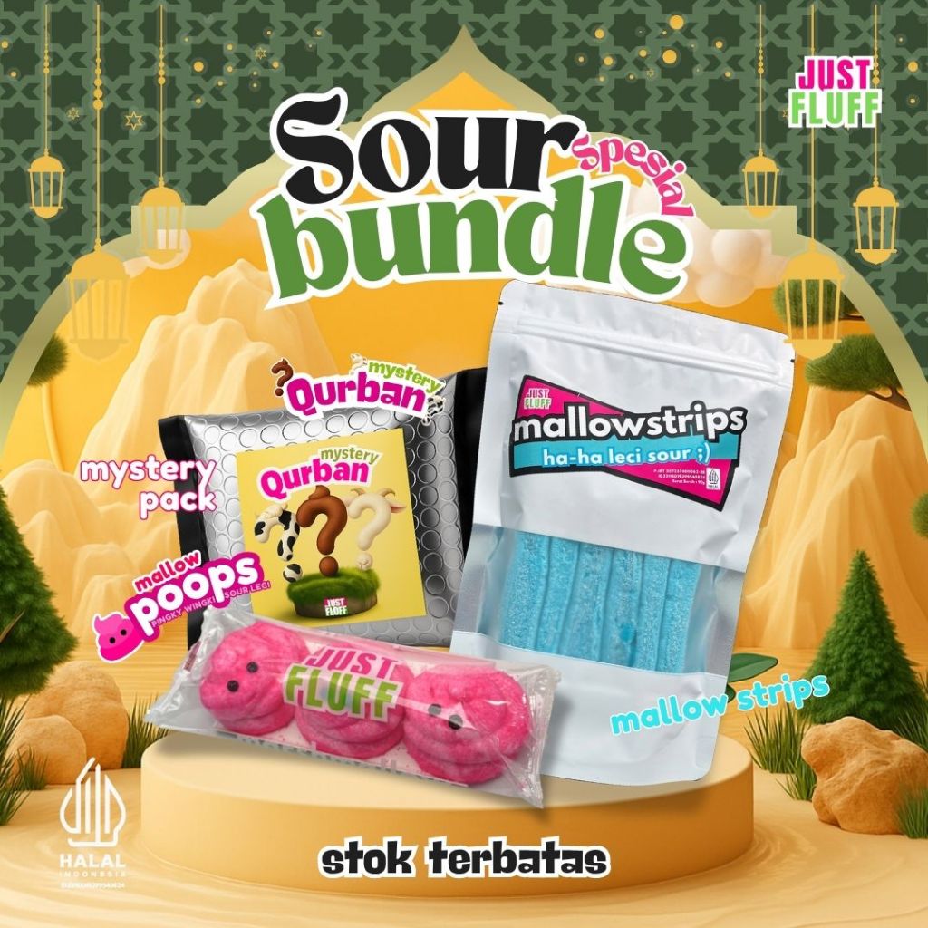 

[SPECIAL EDITION] Sour Bundle Marshmallow Justfluff [Halal]