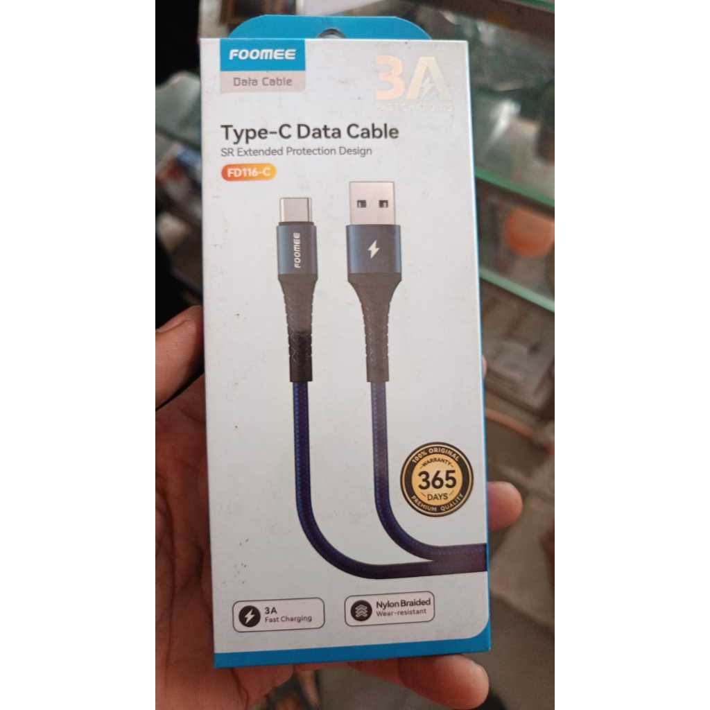 Foomee FD116-C Cable Type C Fast Charging 3A Nylon FD116C