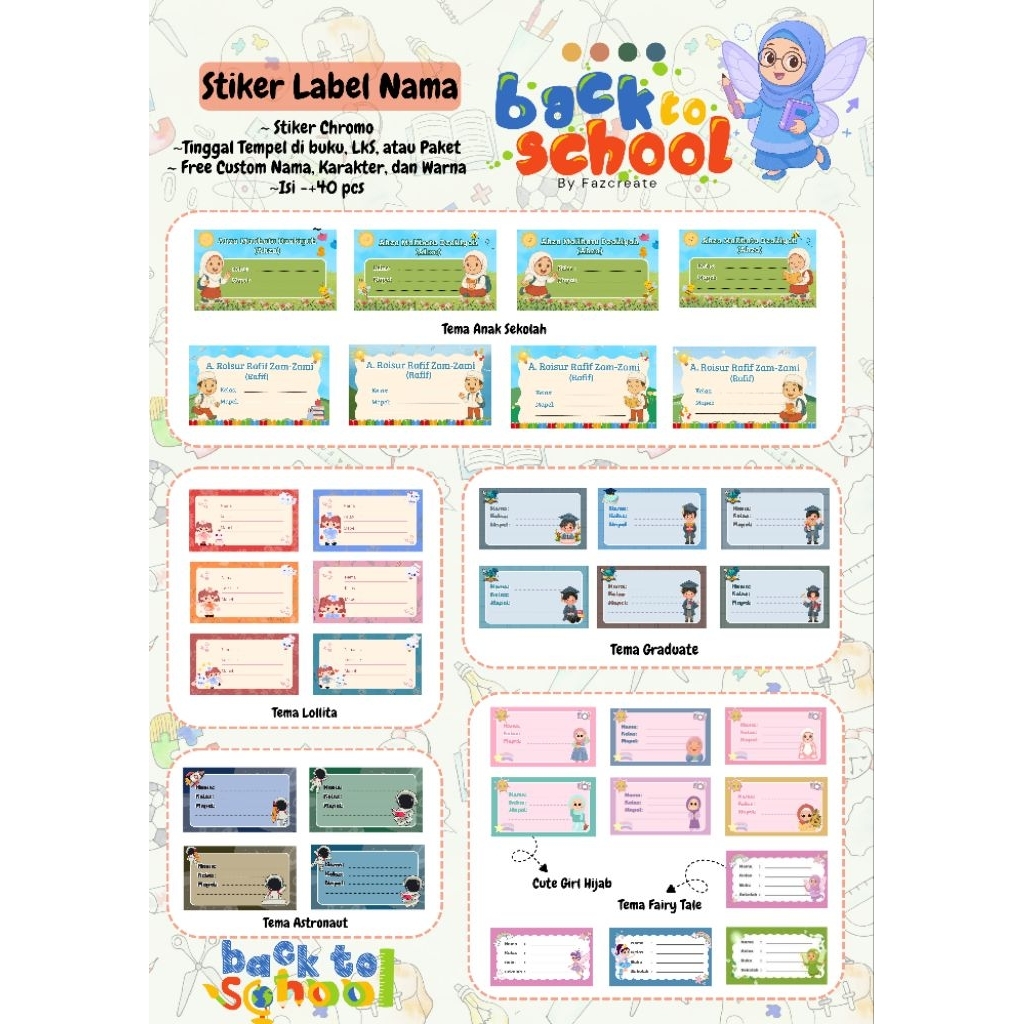 

Stiker Label Nama Buku isi 20- 40+ (Custom)