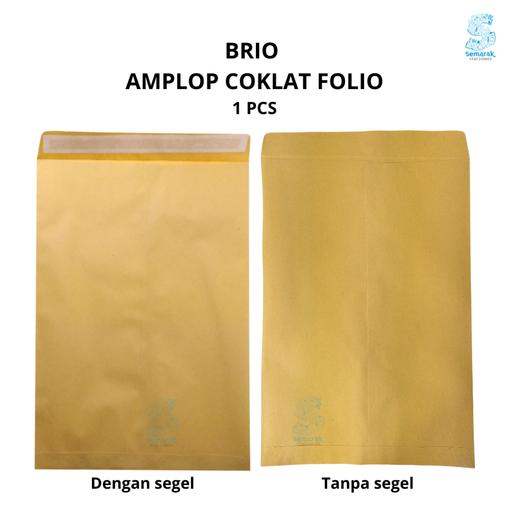 

Brio Envelope Brown Craft Amplop Coklat Besar Folio