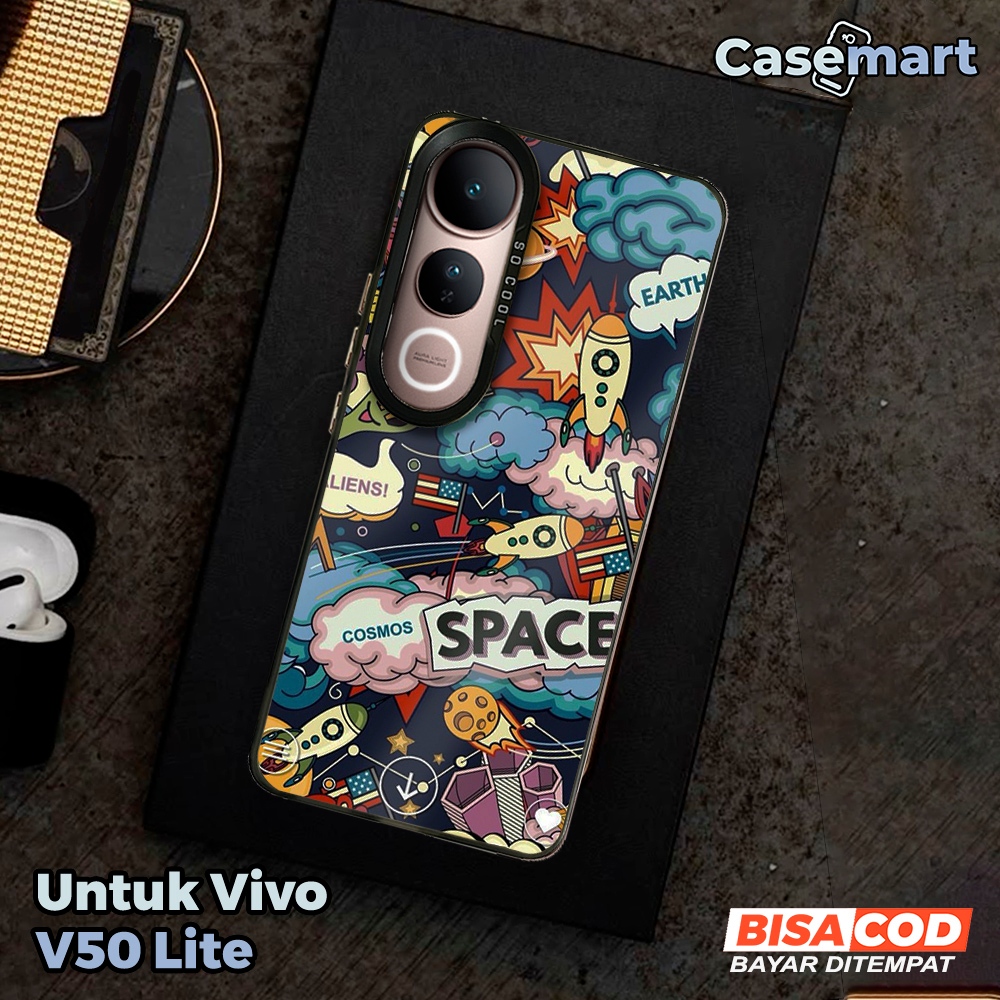 Case Vivo 50 LITE Casemart [AST2] Case So Cool Premium Matte Softcase IMD Hybrid Hologram Glossy