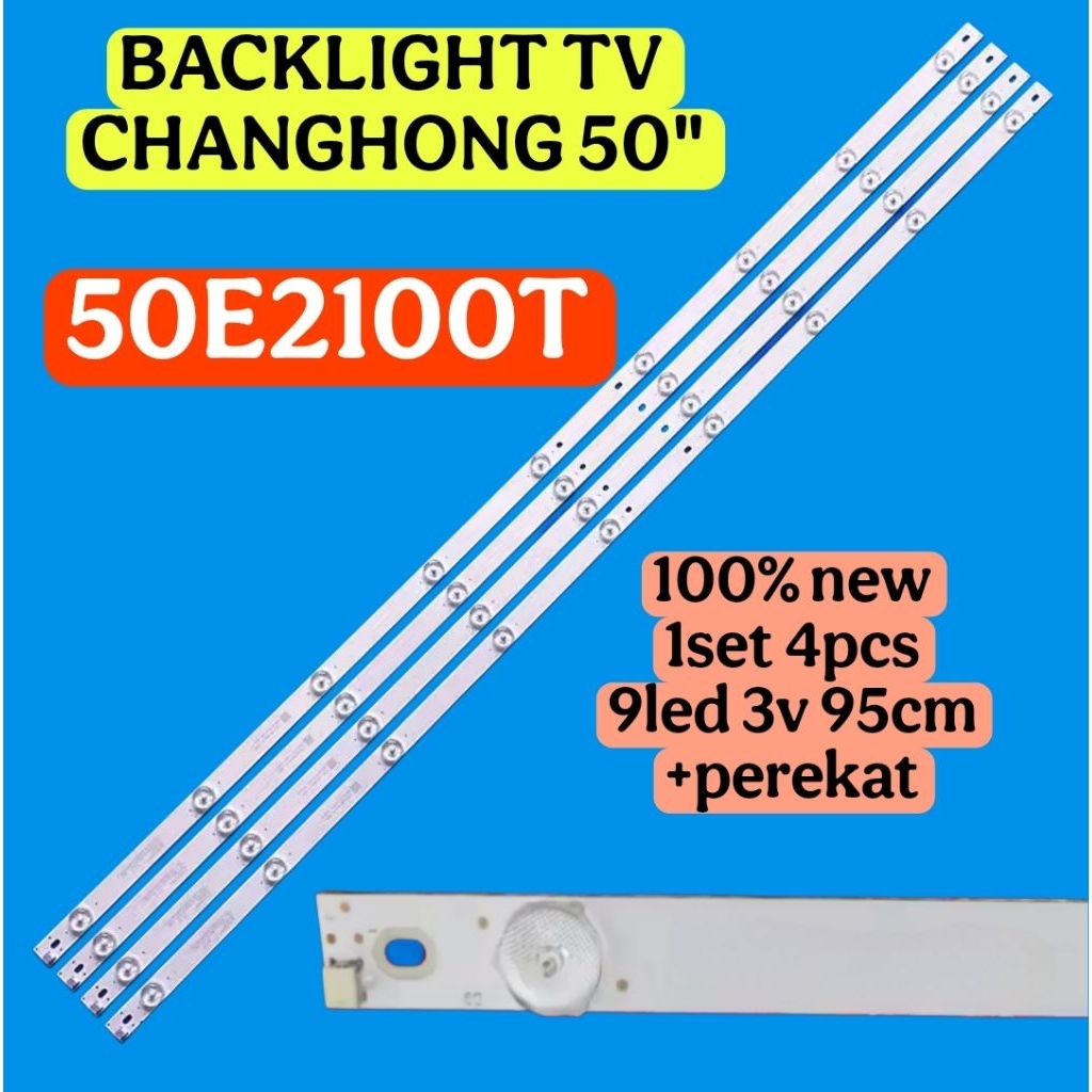 LAMPU LED BACKLIGHT BL TV CHANGHONG 50E2100T 50E2100 9LED