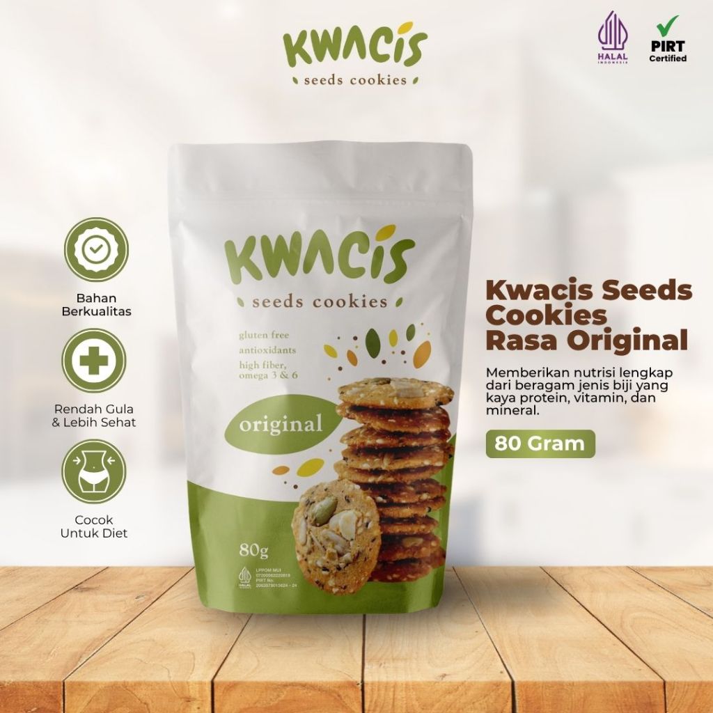 

Kwacis Cookies Original Gluten Free Camilan Sehat ASI Booster 80gr