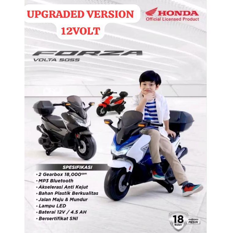 BATAM ONLY Motor Aki Anak VOLTA HONDA FORZA 12 VOLT