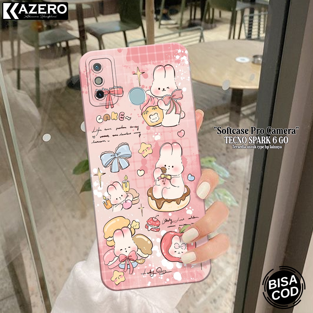Silikon Tecno Spark 6 Go - Pro Camera - Fashion Case Kartun Case Tecno Spark 6 Go  - Casing Tecno Sp
