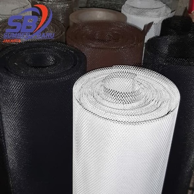 SB 1 Roll Kawat Nyamuk Jaring Parabola Baja Galvanis / Kawat Ram Mesh Parabola Kasa Nyamuk Jendela P
