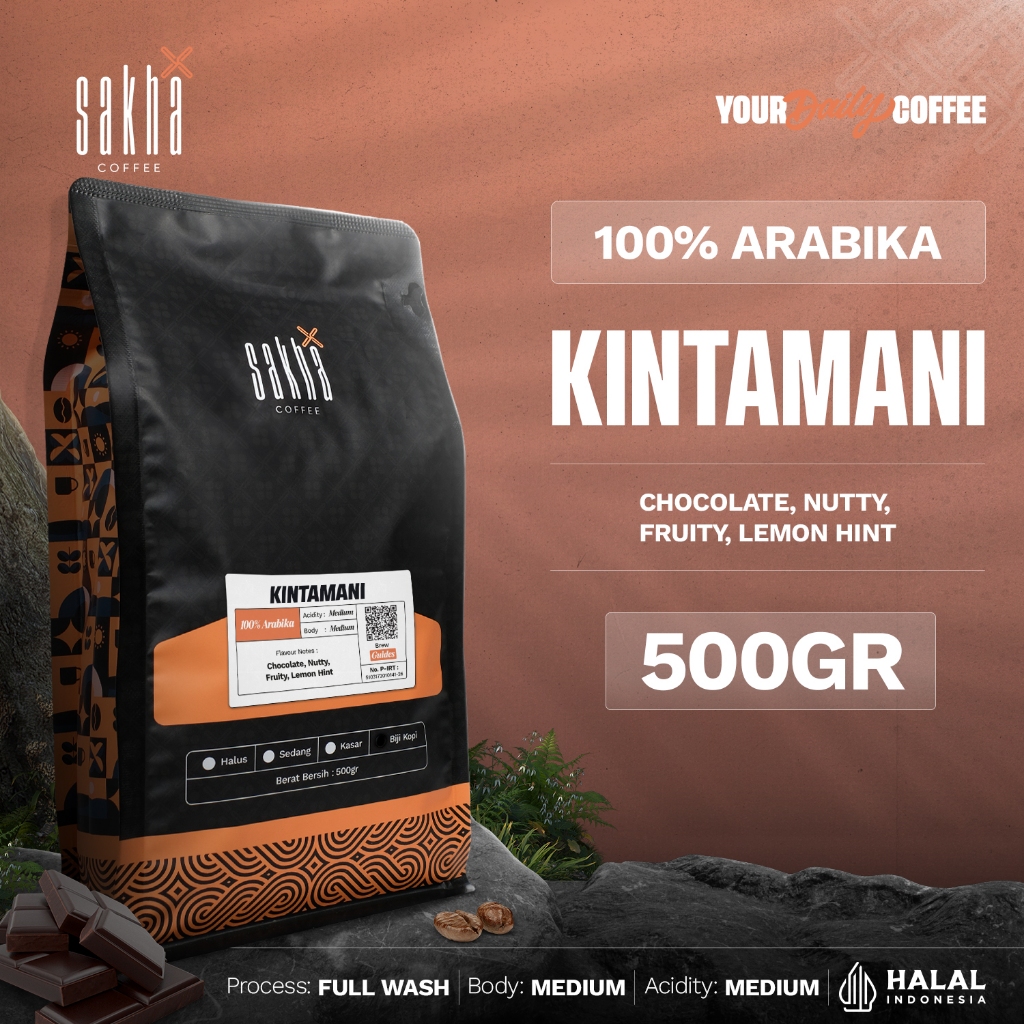 

Biji Kopi Bubuk Arabika Bali Kintamani Arabica Coffee Roast Beans 500g