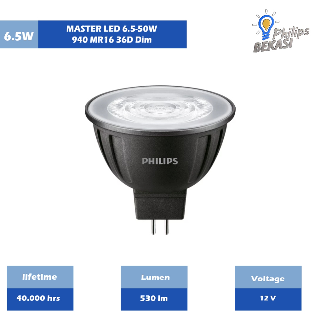 MASTER LED 6.5-50W 940 MR16 36D