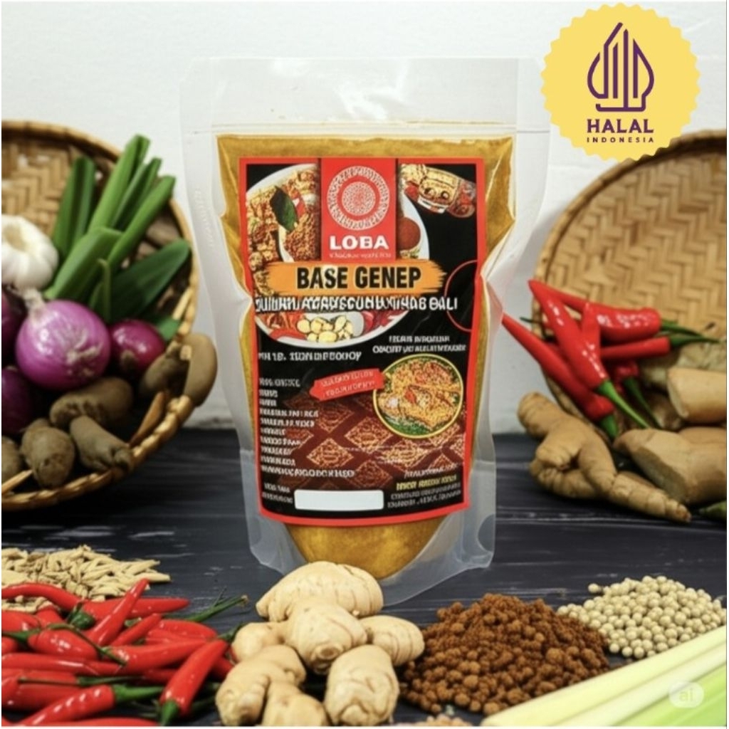 

Bumbu Masak Khas Bali / Base Genep LOBA kemasan Refill Standing Pouch