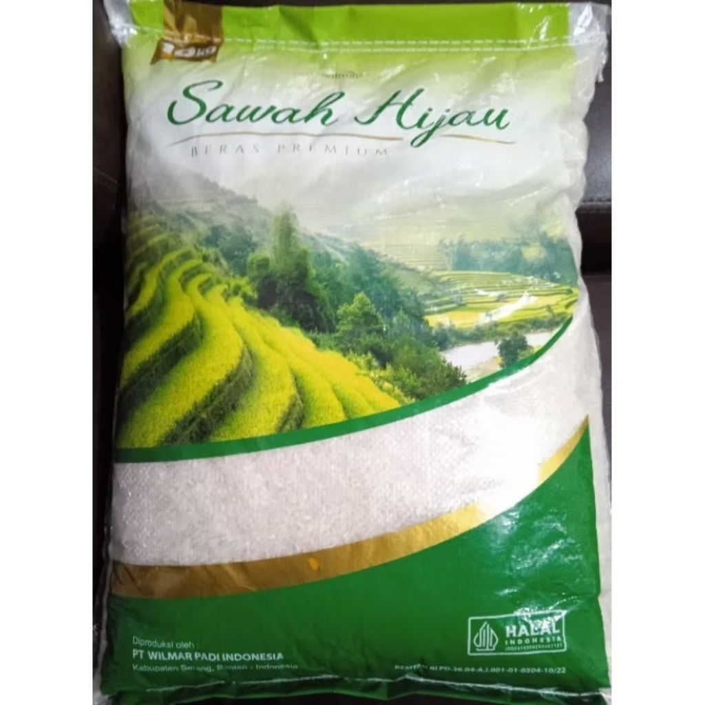 

BERAS premium SAWAH HIJAU HALAL 5kg / 10KG