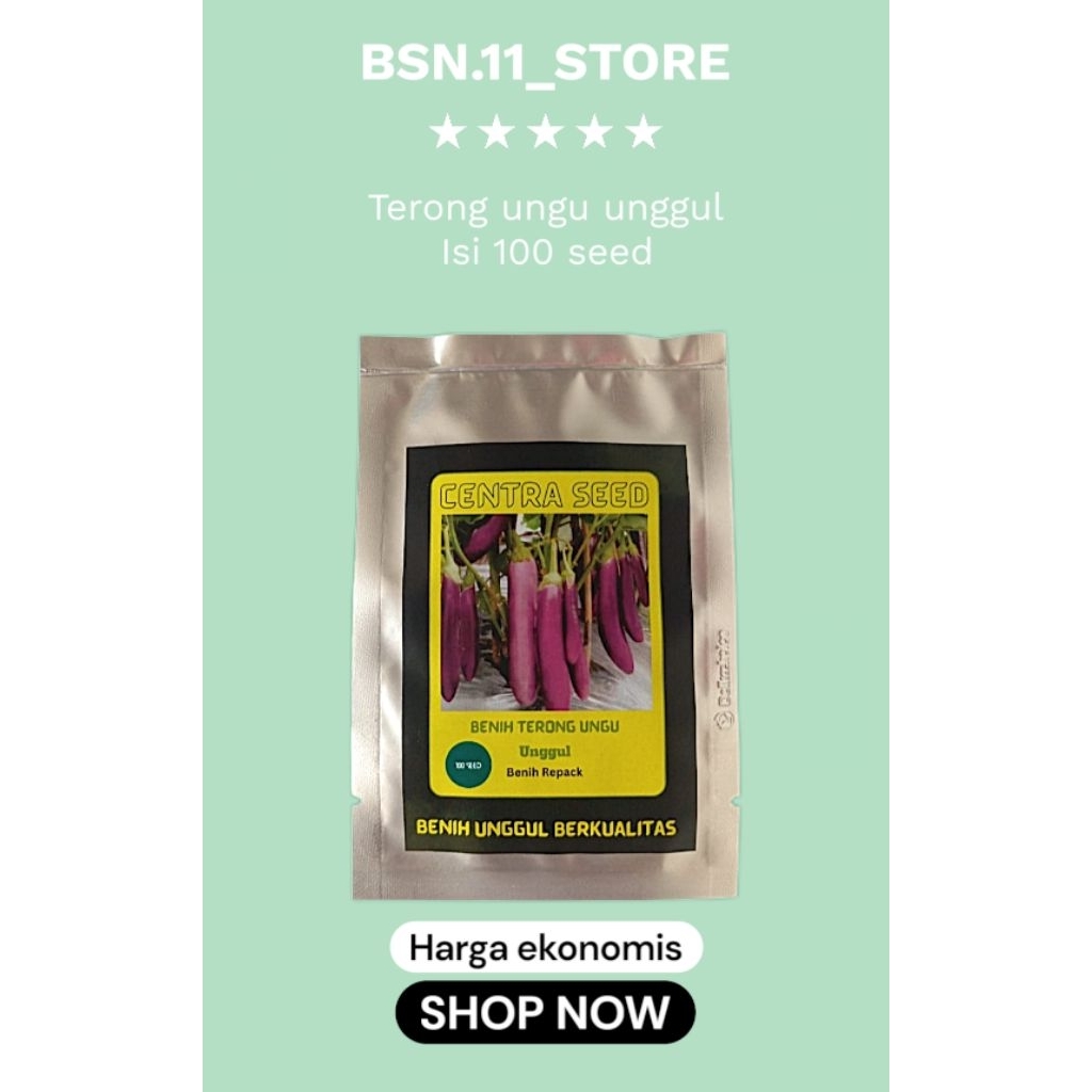

Benih Terong Ungu Panjang Kemasan Repack (100 butir)