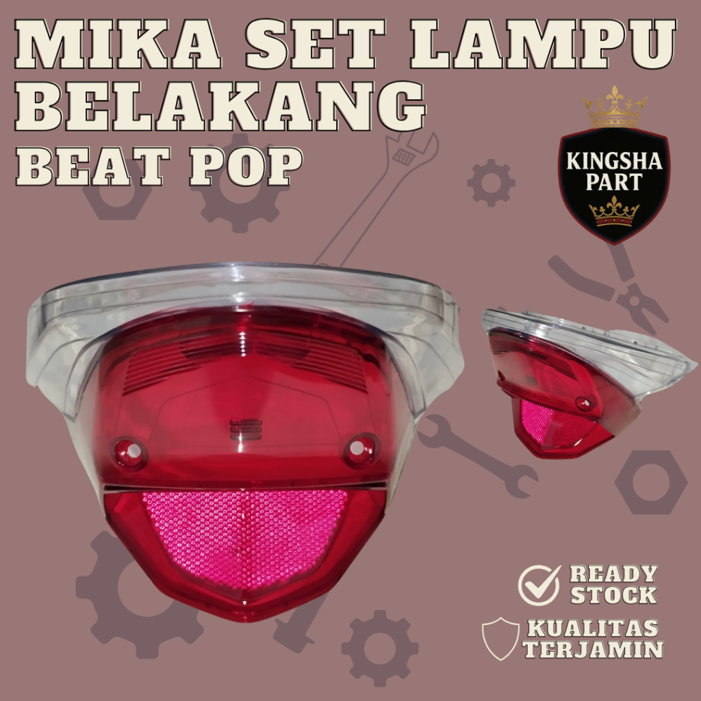 mika lampu belakang honda beat pop mika stoplamp beat pop kaca lampu belakang beat