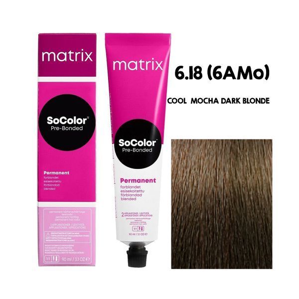 Matrix SOCOLOR 6.18 6AMo - pewarna rambut - ORI - BPOM