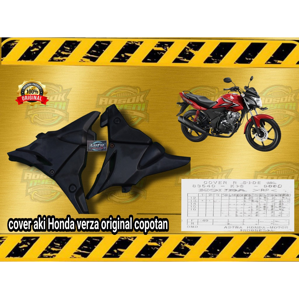 cover aki verza original copotan motor