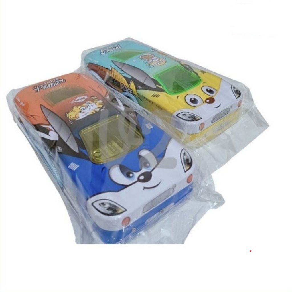 [YOBANA] XIAOLINGJING KOTAK PENSIL TEMPAT PENSIL PENCIL CASE KALENG TINGKAT DUA MOBIL ANAK LAKI-LAKI