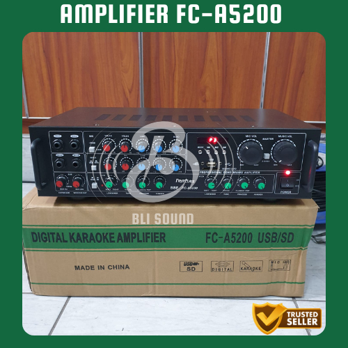 AMPLIFIER FIRSTCLASS FC-A5200 DIGITAL KARAOKE AMPLI FC A5200 BLUETOOTH FM RADIO USB ORIGINAL GARANSI