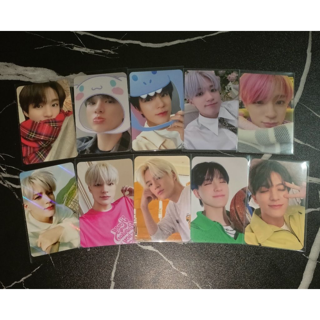 Photocard PC Jeno selimut pink Christmas Sanrio pinkfong everline pob istj selimut glitch mode pob i