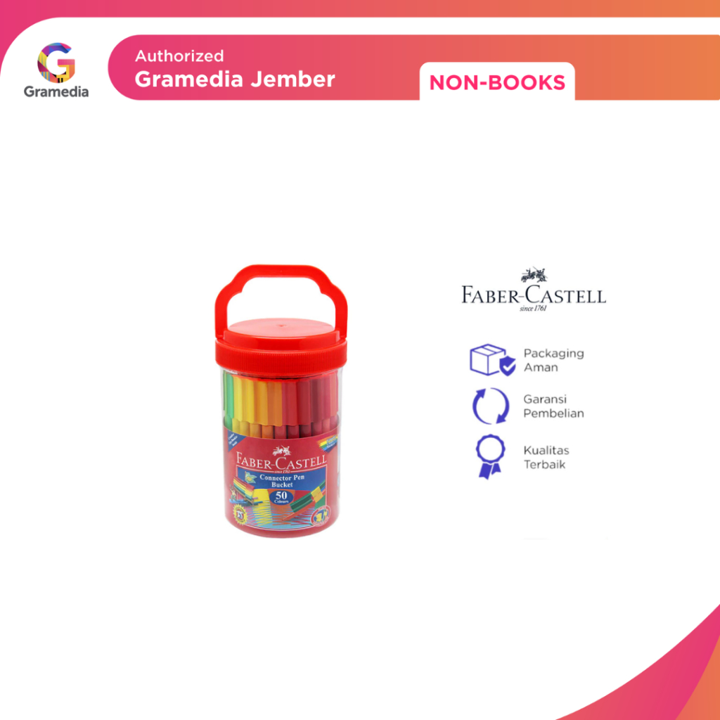 

Spidol Warna Faber Castell Connector Pen Isi 50 Bucket - Gramedia Jember