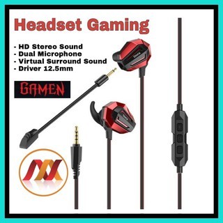 HT - Headset Gaming Wired Gamen 2 Microphone Virtual Surround Sound ge100
