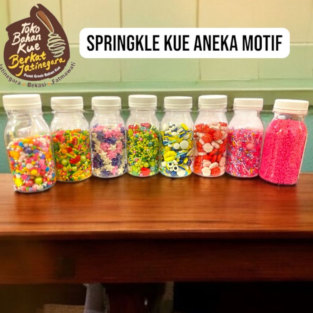 

SPRINGKLE MUTIARA ANEKA MOTIF / HIASAN KUE / PERMEN/50 GR