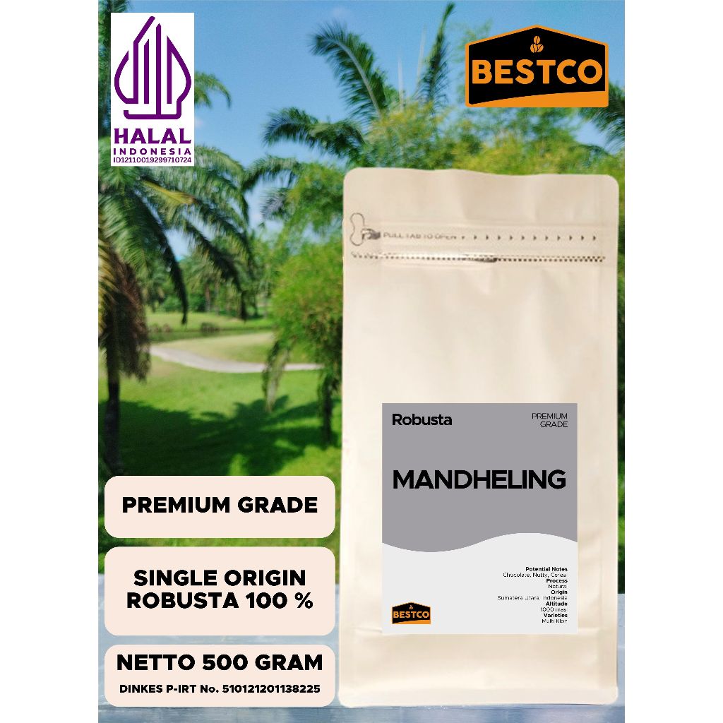 

Kopi Bestco Premium Robusta Mandheling 500 gr