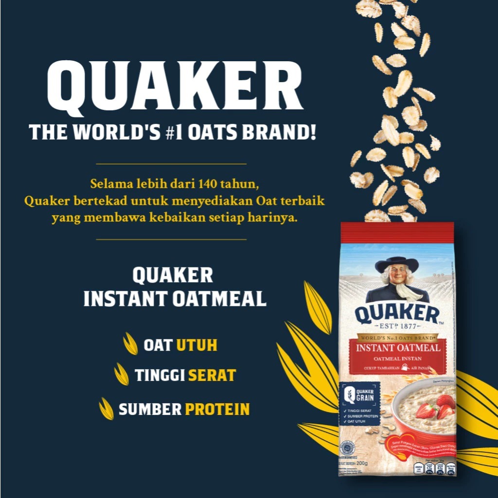 

Quaker Oatmeal Instan - 200gr