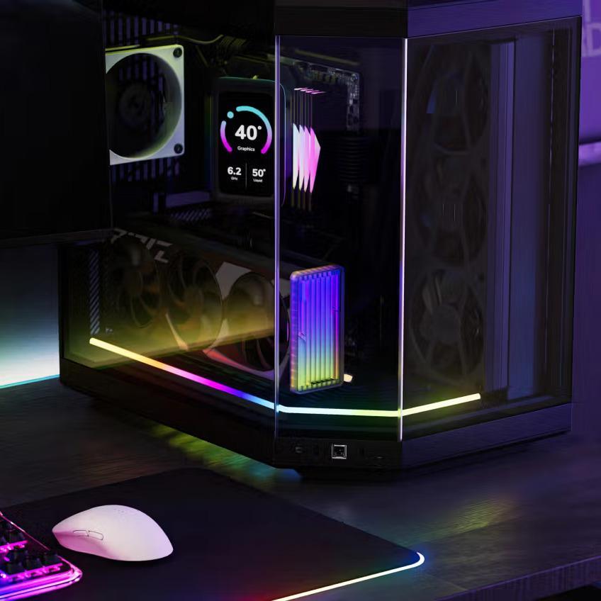 HYTE NOODLE LN60 BLACK LED LIGHT STRIP KIT FOR HYTE Y40 Y60 Y70