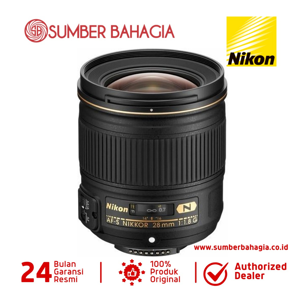 NIKON AF-S NIKKOR 28mm f/1.8G Lensa