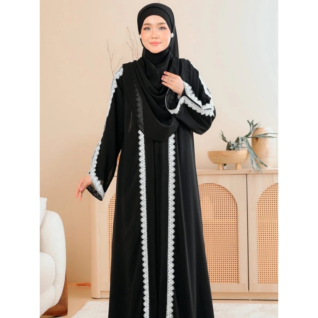 ALUNA ABAYA [COD] - Abaya Terbaru 2025 Lebaran Wanita / Gamis Remaja ootd Korean Style Rompi / Gamis