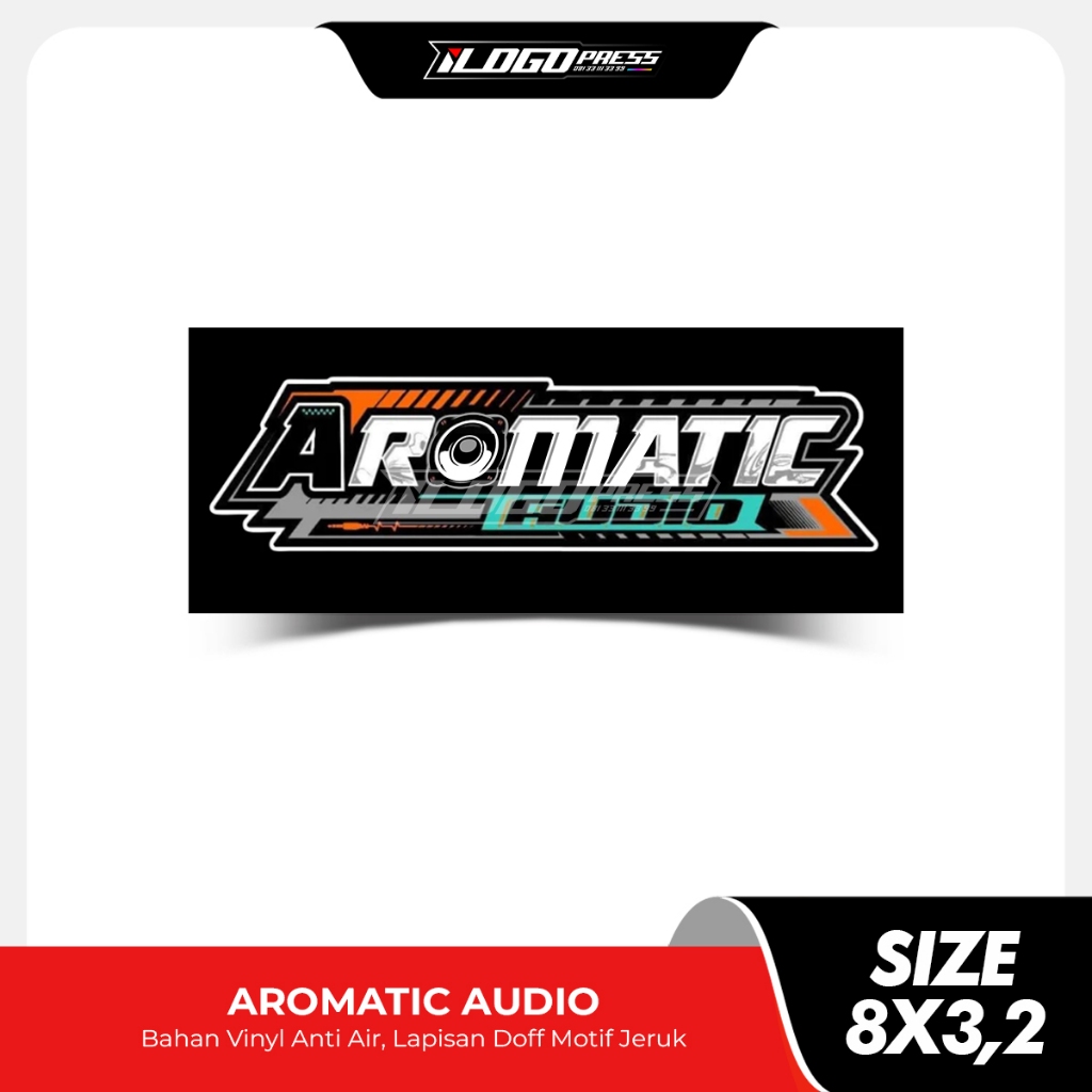 

AROMATIC AUDIO - Stiker Sound System Bahan Vinyl Premium Anti Air Doff Motif Jeruk