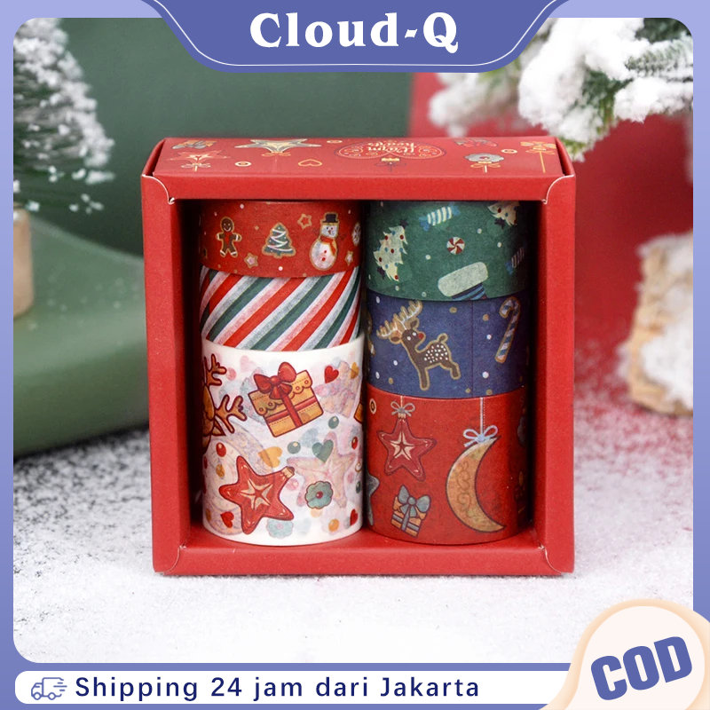 

Paper Belt Natal Christmas 6pcs/Set Washi Tape Natal Sticker Christmas